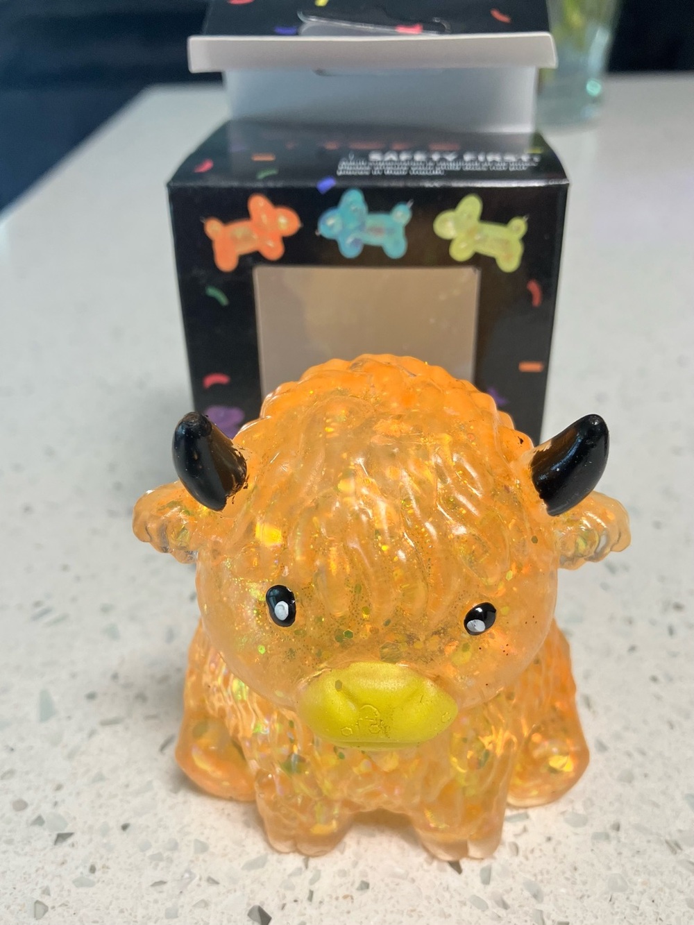 Highland cow viral squishy toy